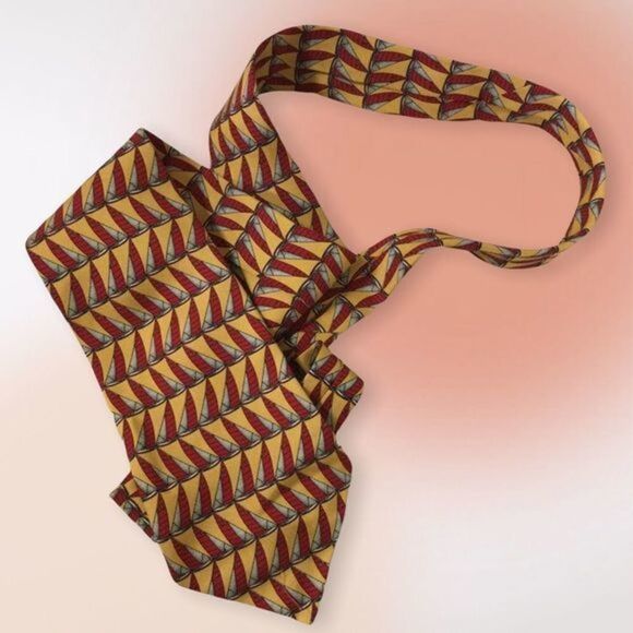 Polo by Ralph Lauren 100% Silk Sailboat Tie - Picture 3 of 8